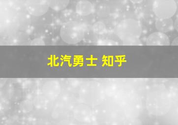 北汽勇士 知乎